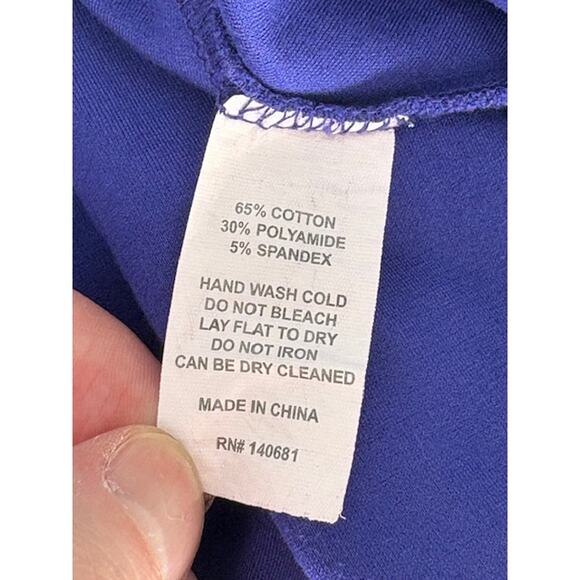 Gwynnie Bee Blue Half Sleeve Midi Dress with Red Umbrella Print – 14 - Picture 7 of 7